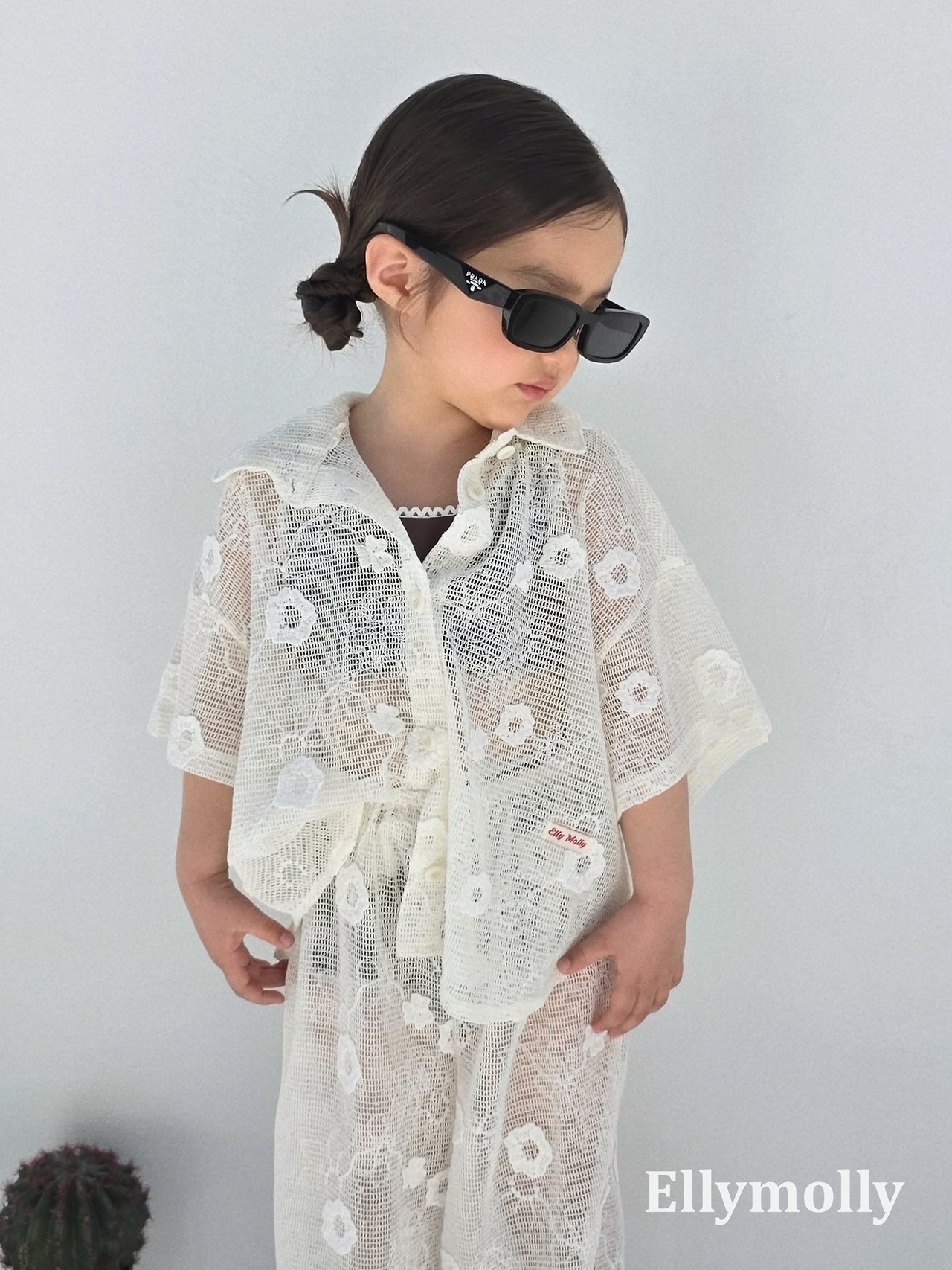 Ellymolly | Flower shirt(size 7(90-100)
