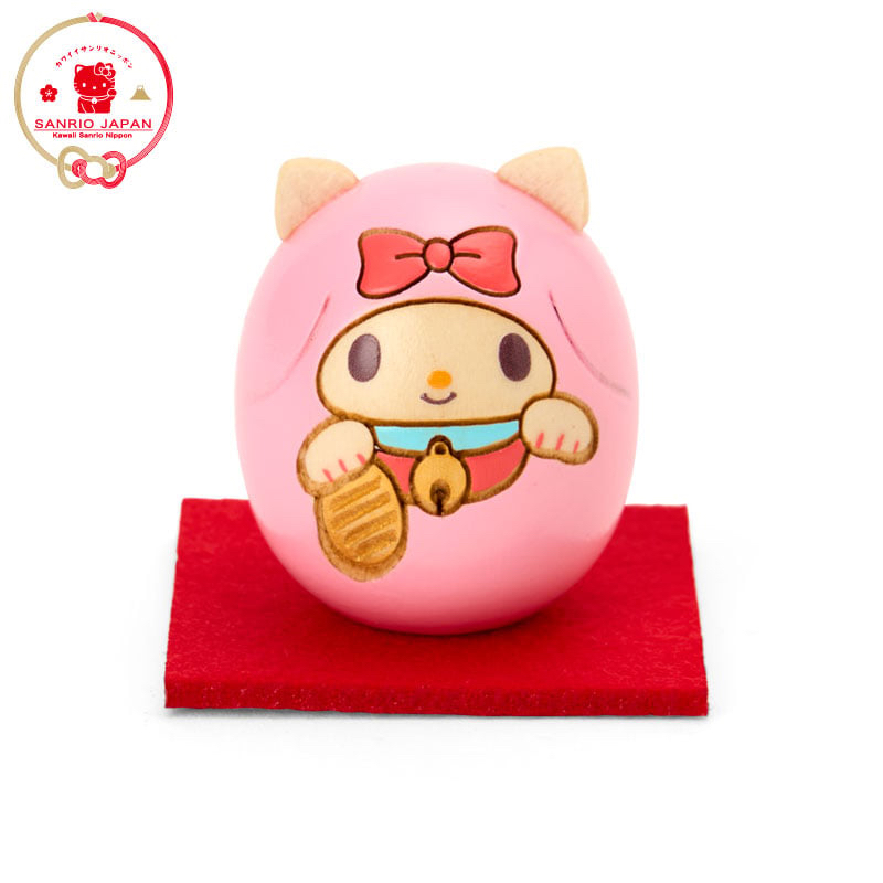 日本製造 限定版卯三郎 全人手木製 達摩擺設