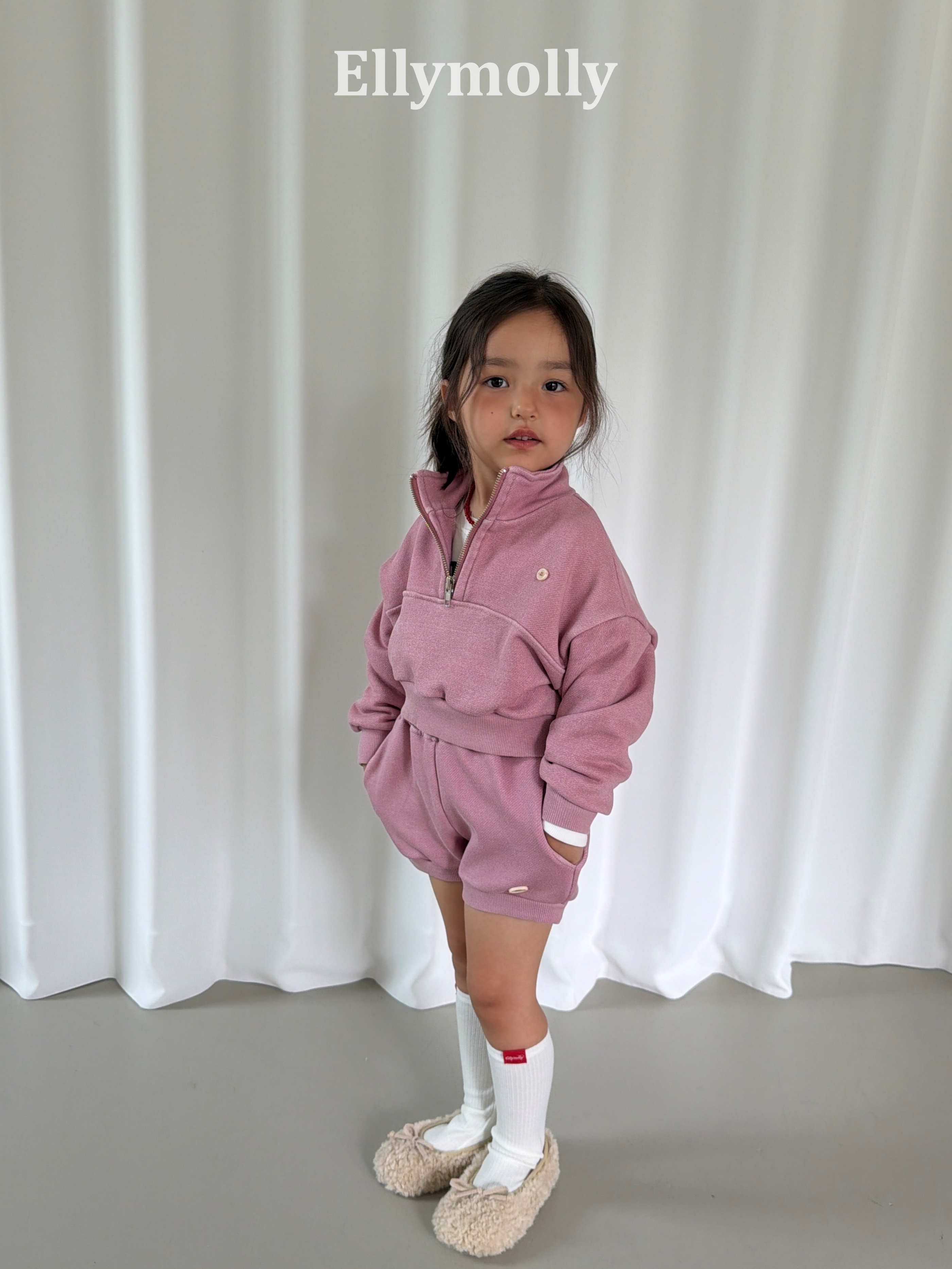 Ellymolly | Arch Pig Half Zip-up