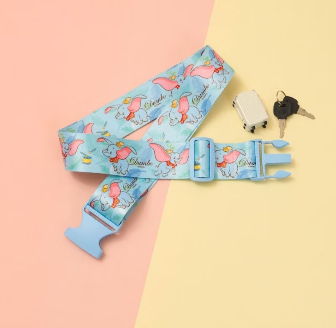 現貨💜正版💜 小飛象 dumbo 迪士尼 Disney 行李帶 旅行行李帶 小飛象行李帶 dumbo行李帶 😃