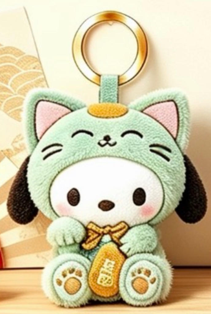 ［12月尾到貨] 12月新款Sanrio 招財貓公仔掛飾系列