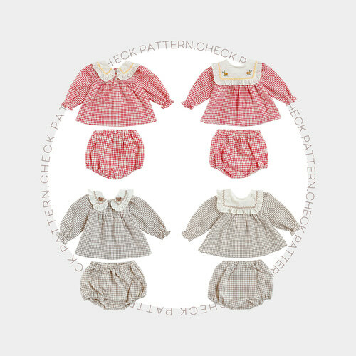 Dot to Dot 泡泡花邊雪紡衫褲套裝 (18-24個月)