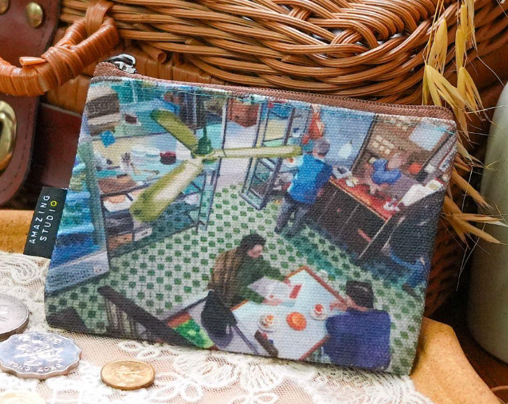 帆布零錢袋 - 茶餐廳