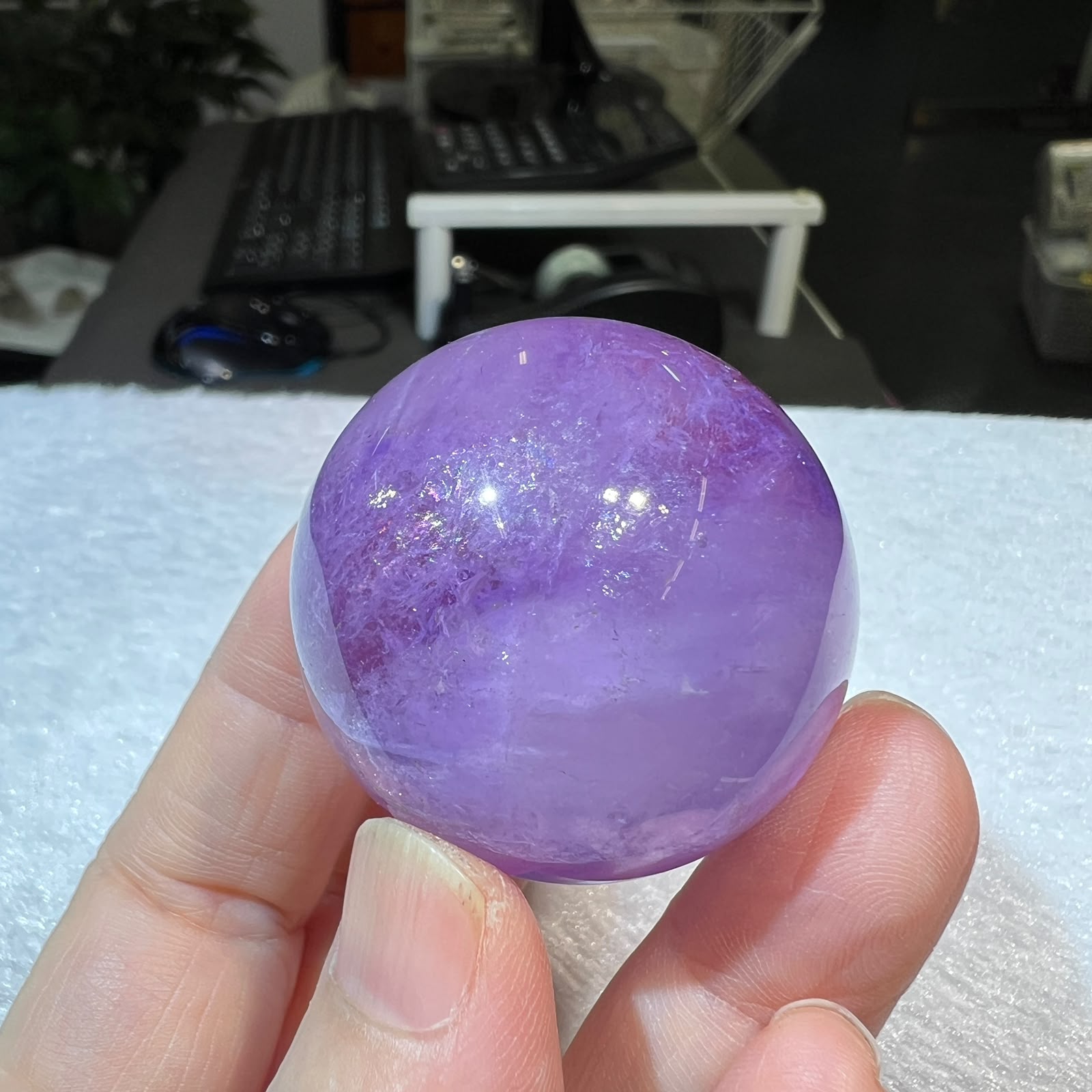 紫水晶球 3.7cm+/- (不連座)#CA0062