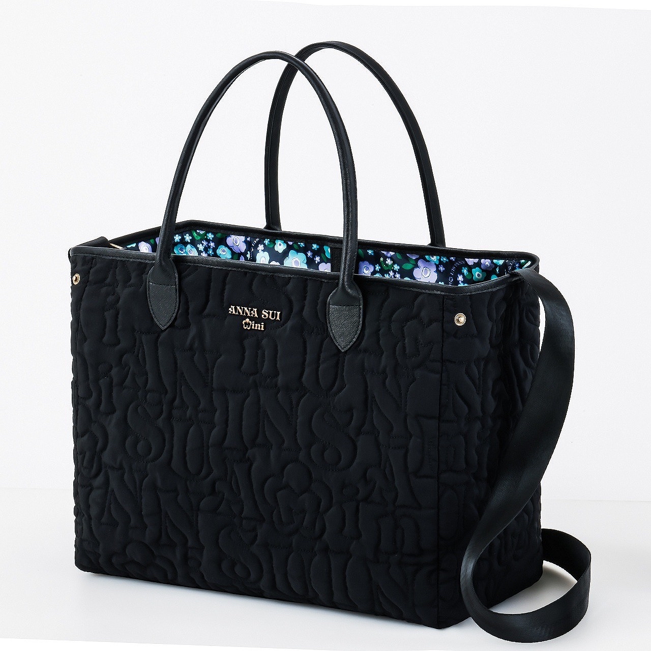 快閃今晚12點截 💜 ANNA SUI mini 迷必收！一包兩用，隨心變換風格 💜 『ANNA SUI mini リバーシブルで使えるロゴキルトなトートバッグBOOK』