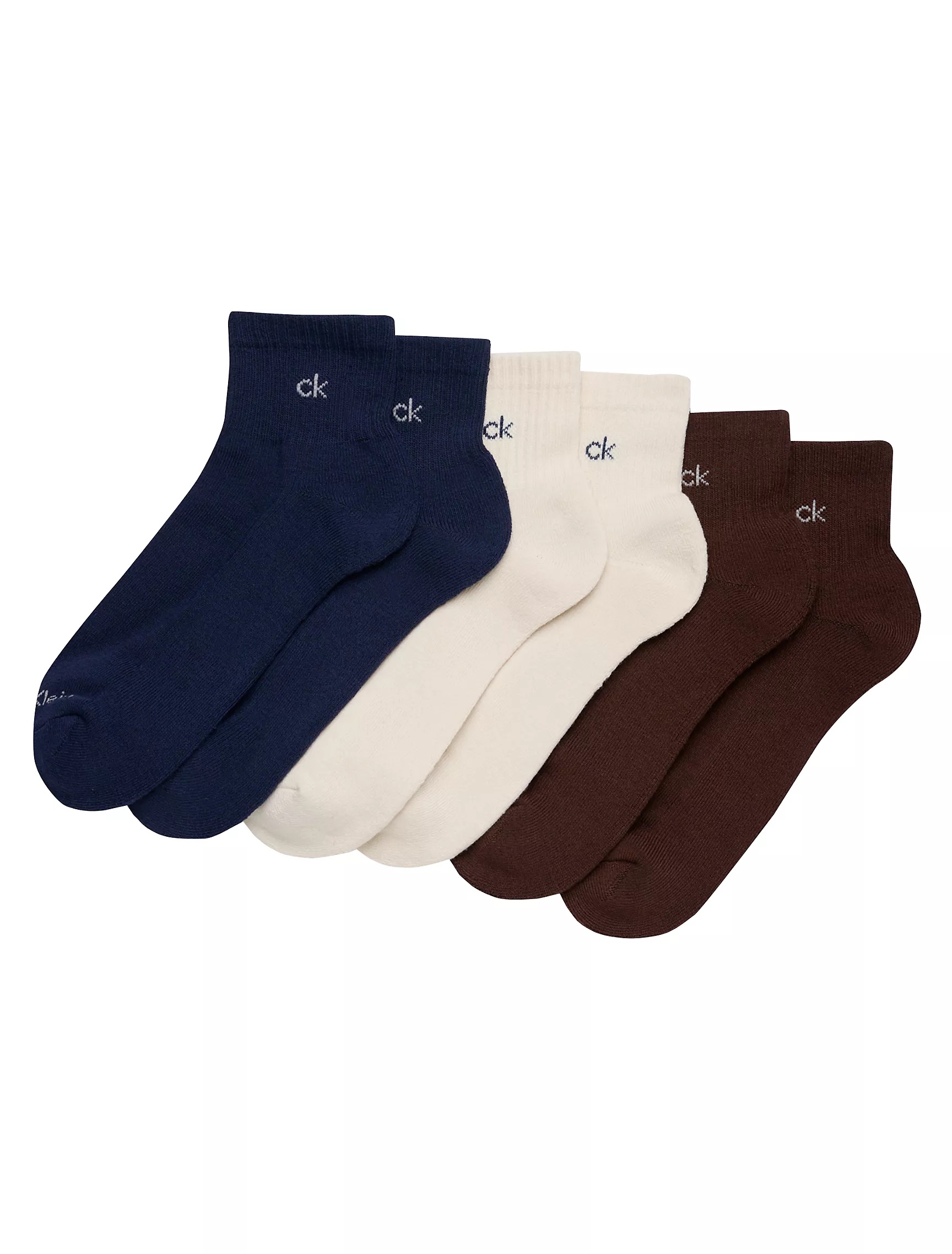 Calvin Klein Basic Cushion Quarter 6-Pack Socks 男裝中筒襪 6 對裝 🧦