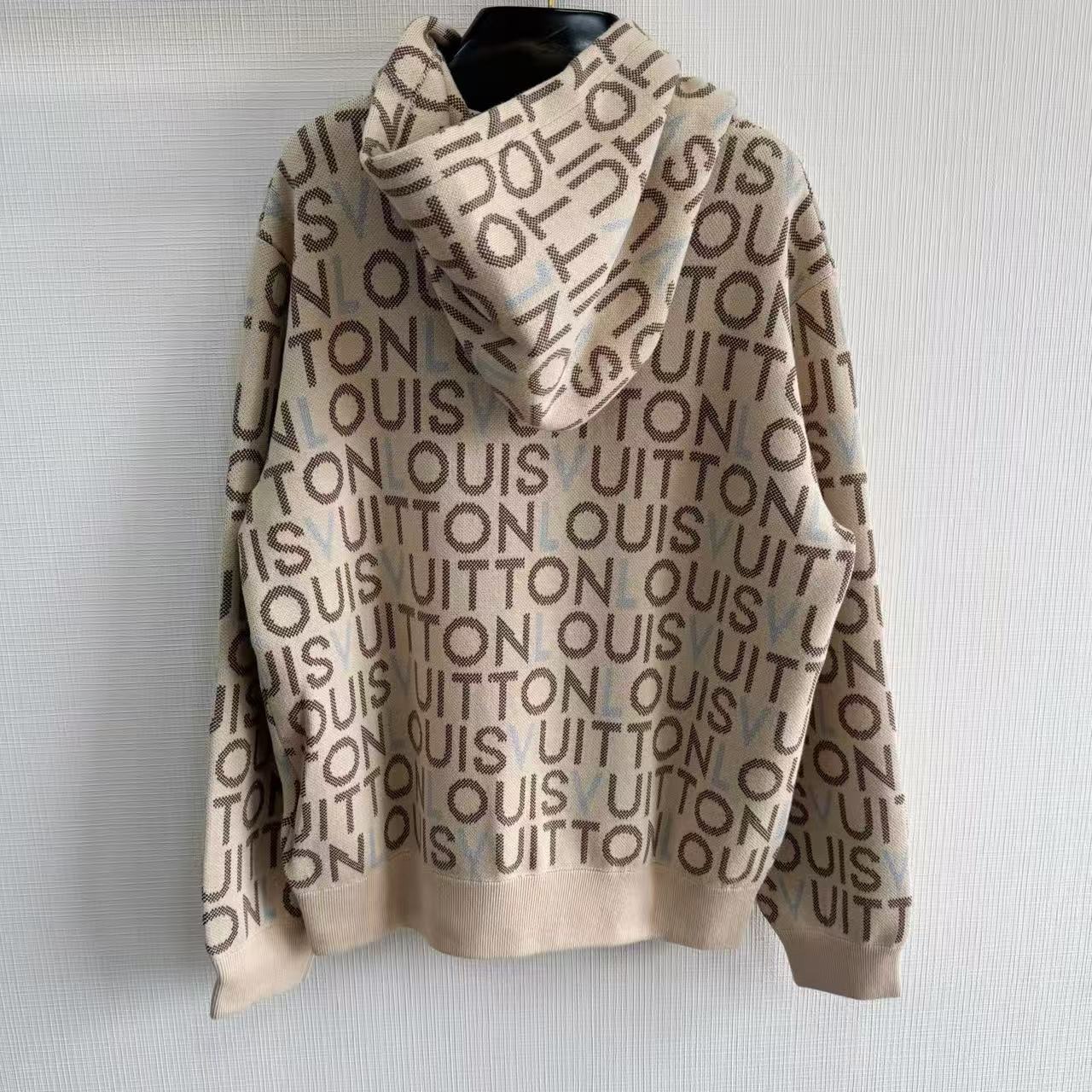 【頂級原單】LV Jacquard Signature Hoodie 提花標誌連帽衫