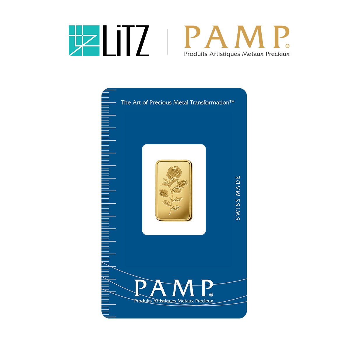  [2.5 gram] LITZ PAMP Suisse Gold Bar - Rosa (999.9) PG074