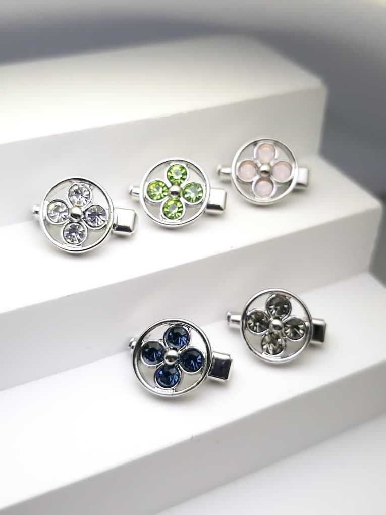 Swarovski Lumière Floral Disc Brooch