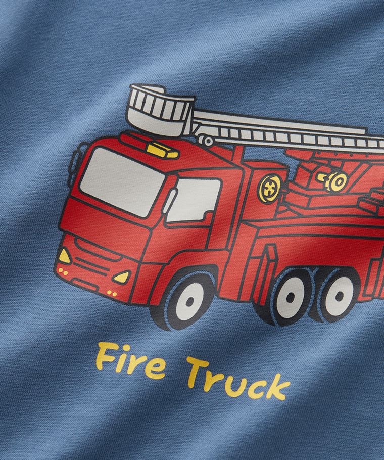 ☀️預訂 台灣直送☀️三色車車印花純棉短袖連身服