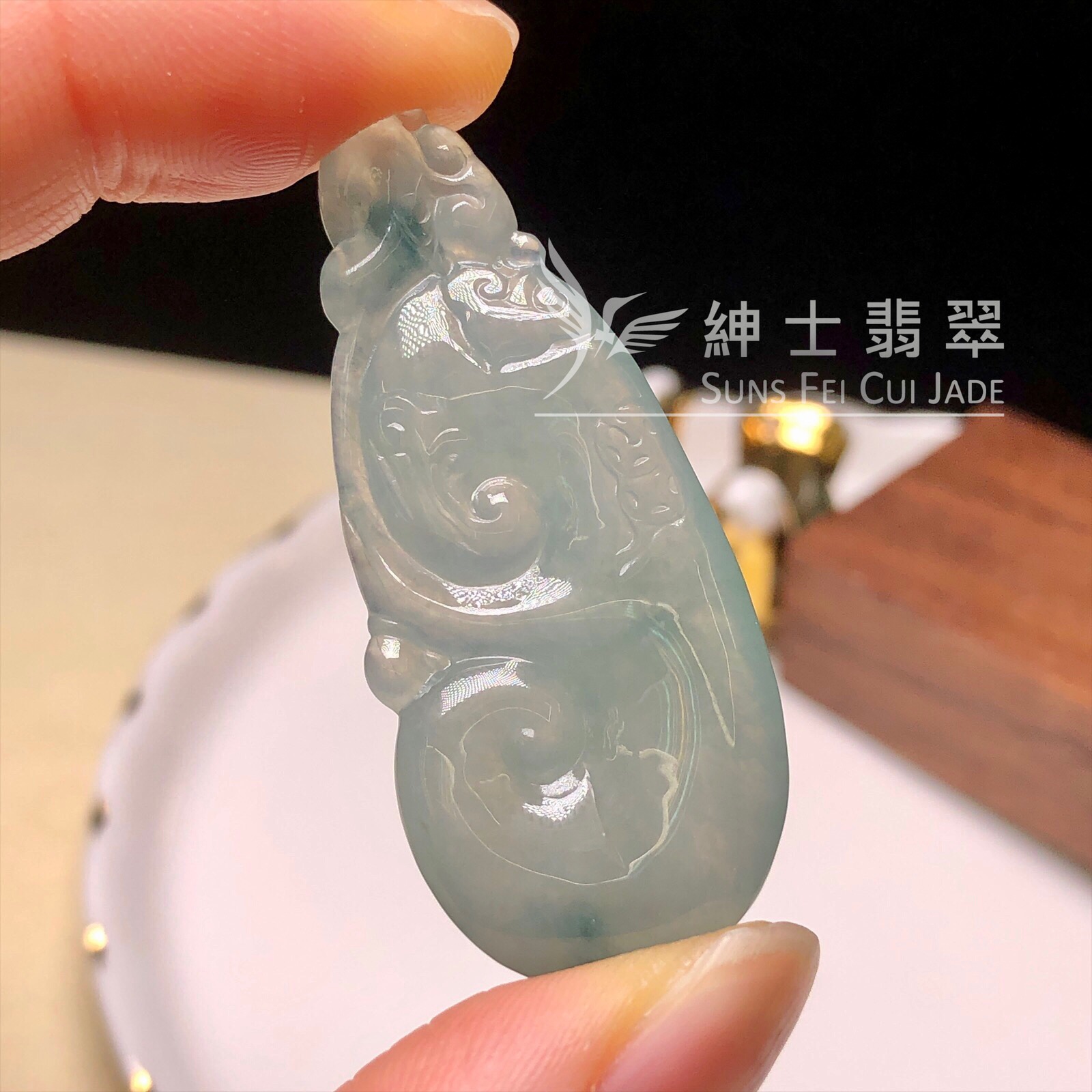 YK00407 飄藍花如意
