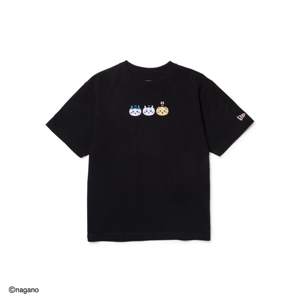 New Era Kids' Youth Short Sleeve Cotton T-Shirt, Chiikawa / Chiikawa, Hachiware, and Usagi, Black