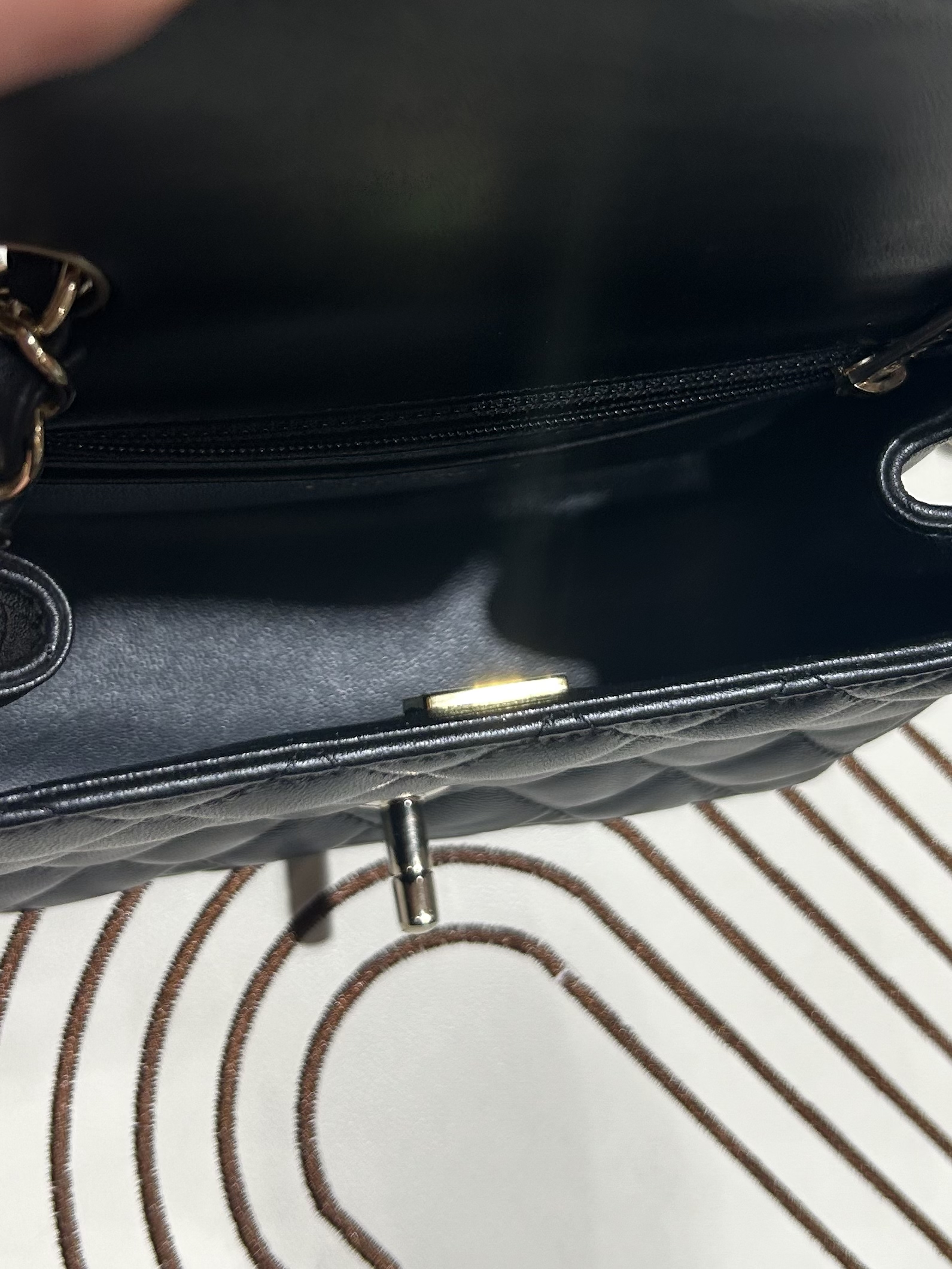 CHANEL classic mini flap 17cm 方胖子 Gold CF17 A35200 ,100%Authentic,98%new ✅晶片✅塵袋✅盒 