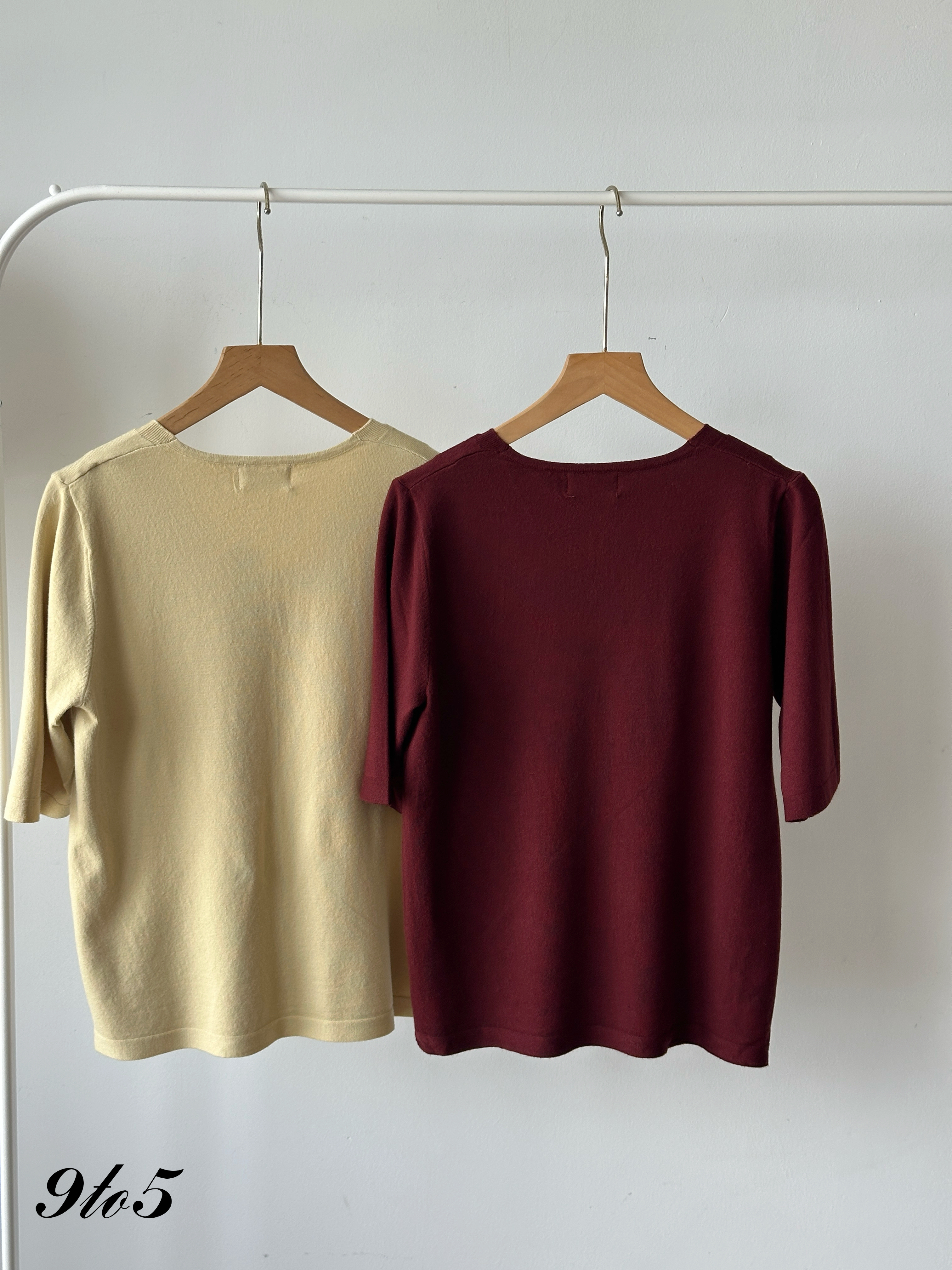 T4253 V Neck Knit Top - 5 Colors 