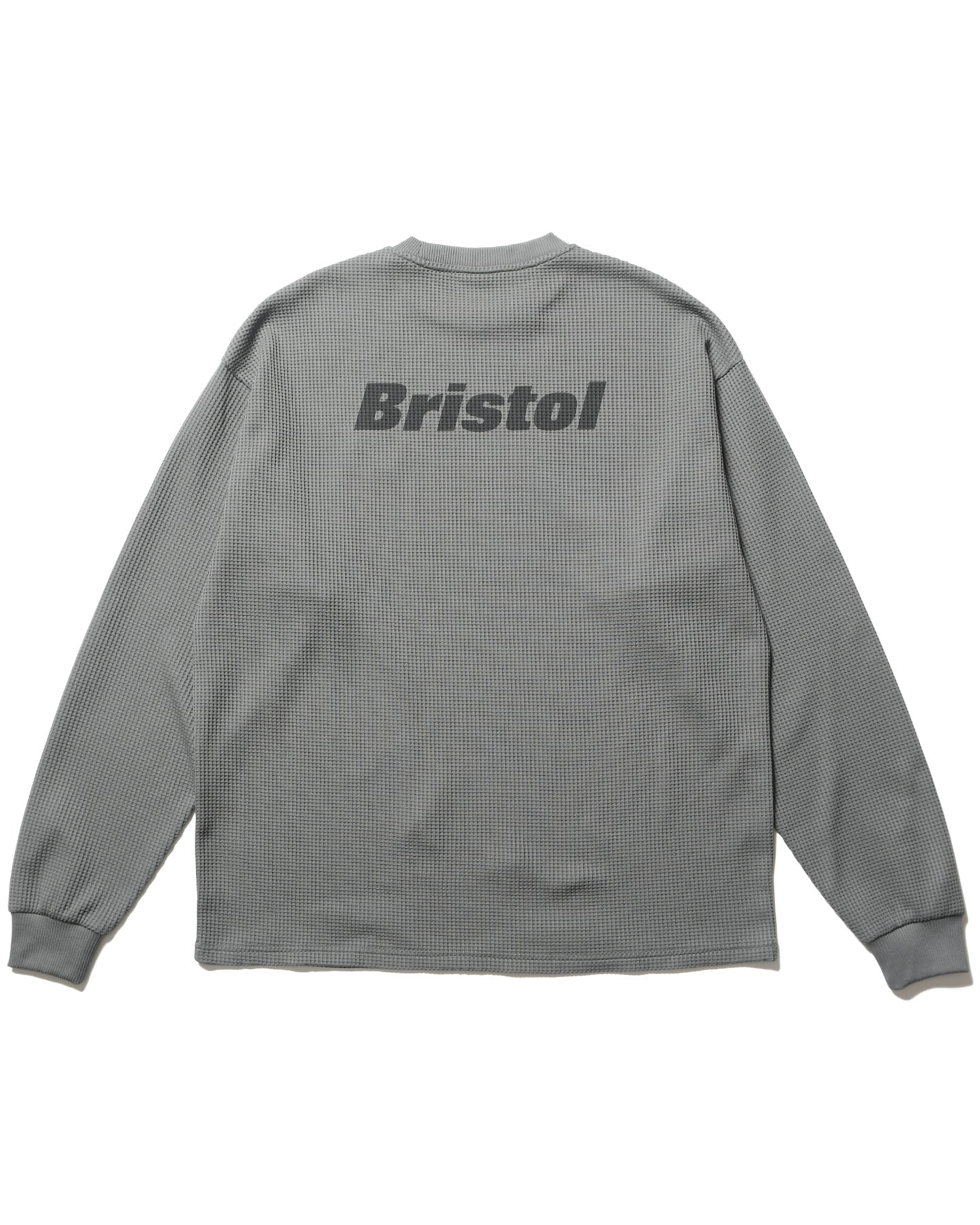 FCRB 2024 SS TECH WAFFLE TEAM CREWNECK TOP / GRAY (FCRB-240037