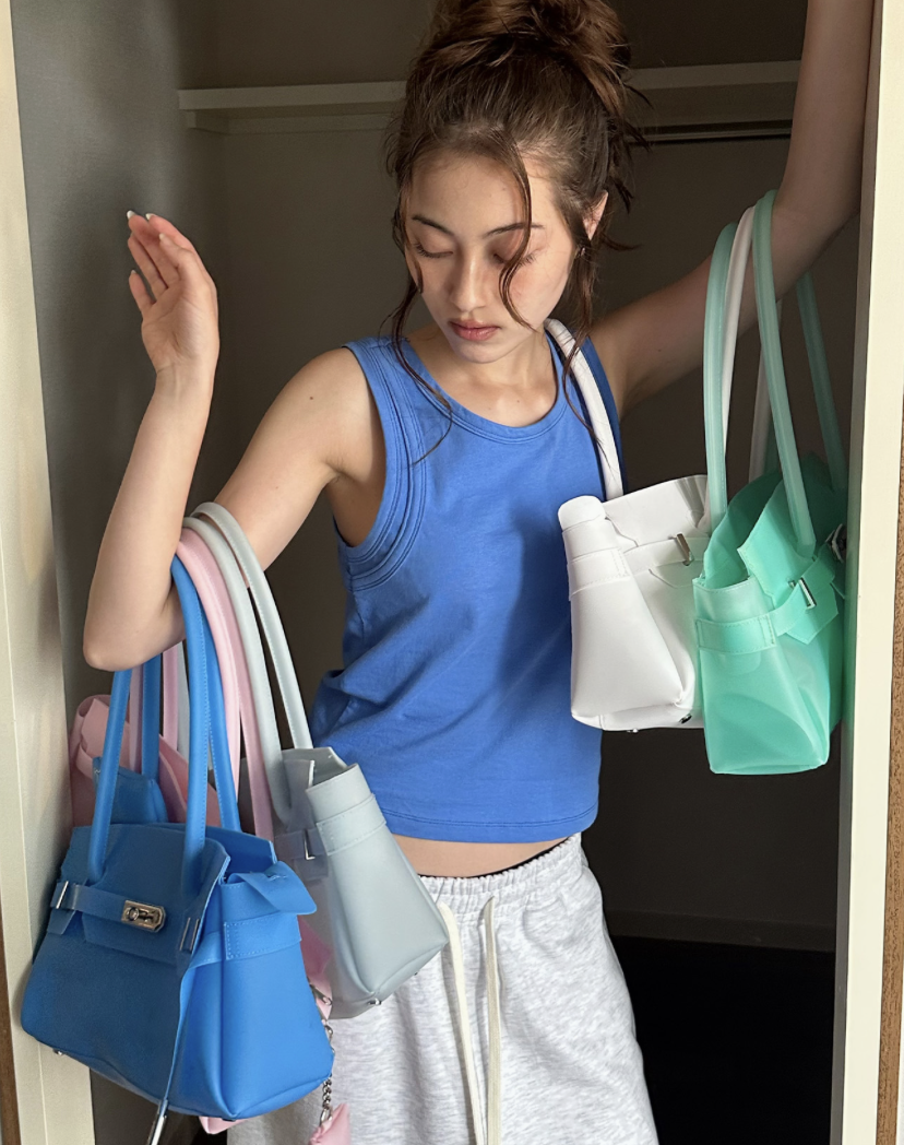 韓國 DEINET 軟糖色系 果凍2用手袋 ｜JELLY TWO-WAY BAG