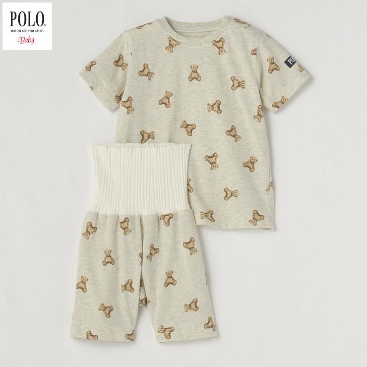 🇯🇵限量預訂 日本直送🇯🇵Polo Baby三色小熊滿印短袖包腹家居服上下套裝
