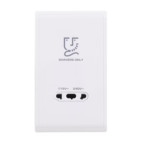 施耐德 Pieno 白 鬚刨插座 115V/240V