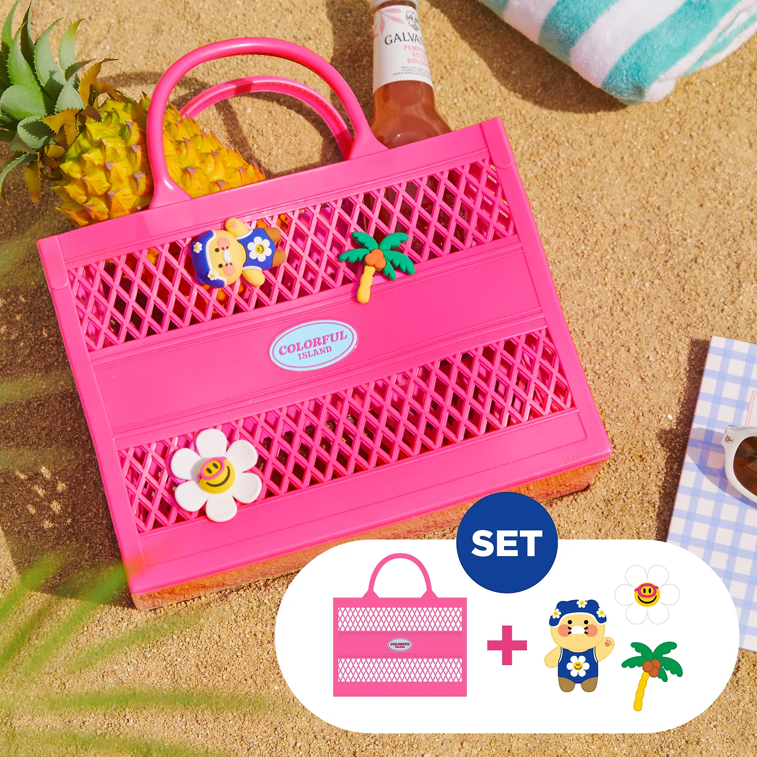 Wiggle Wiggle × Kakao Friends | Jelly Bag + Silicone Charms