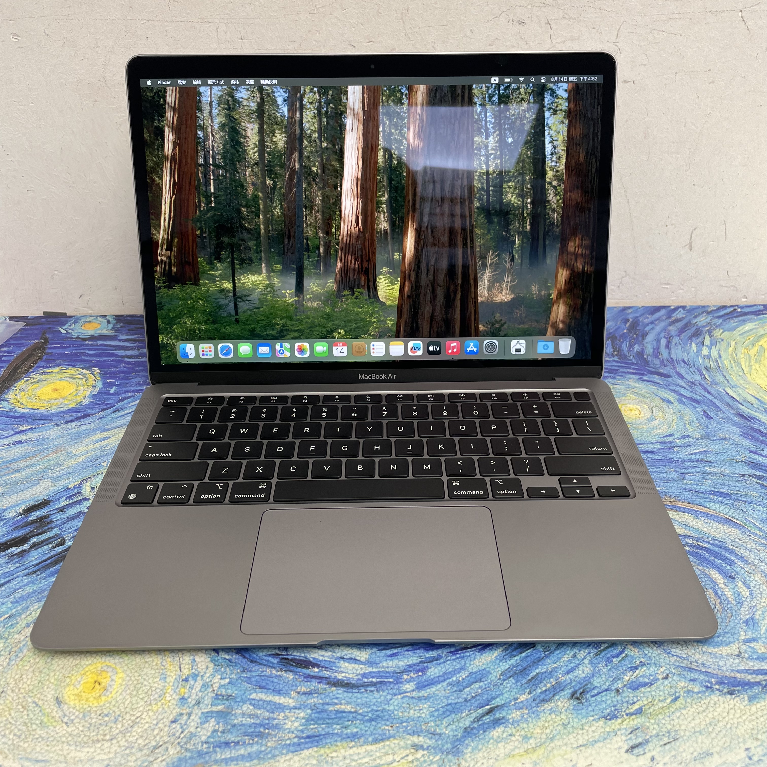 #5941 MacBook Air 2021/M1 CPU/8GB Ram/256GB SSD/Touch ID/13吋Mon/灰色