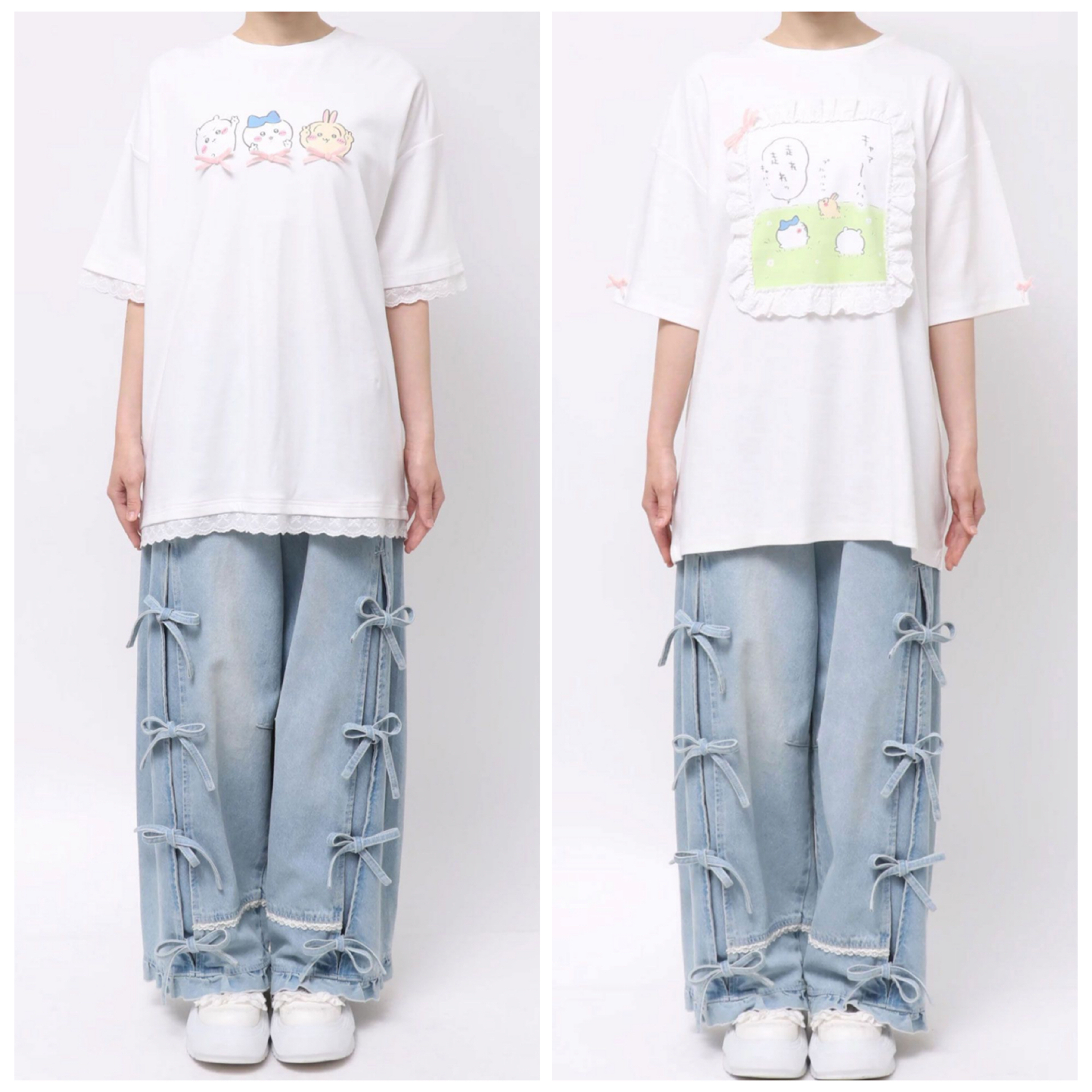 日本預訂📍日本Chiikawa x Merry Jenny蕾絲短袖Tee 不包郵 2026年8月中下旬出貨