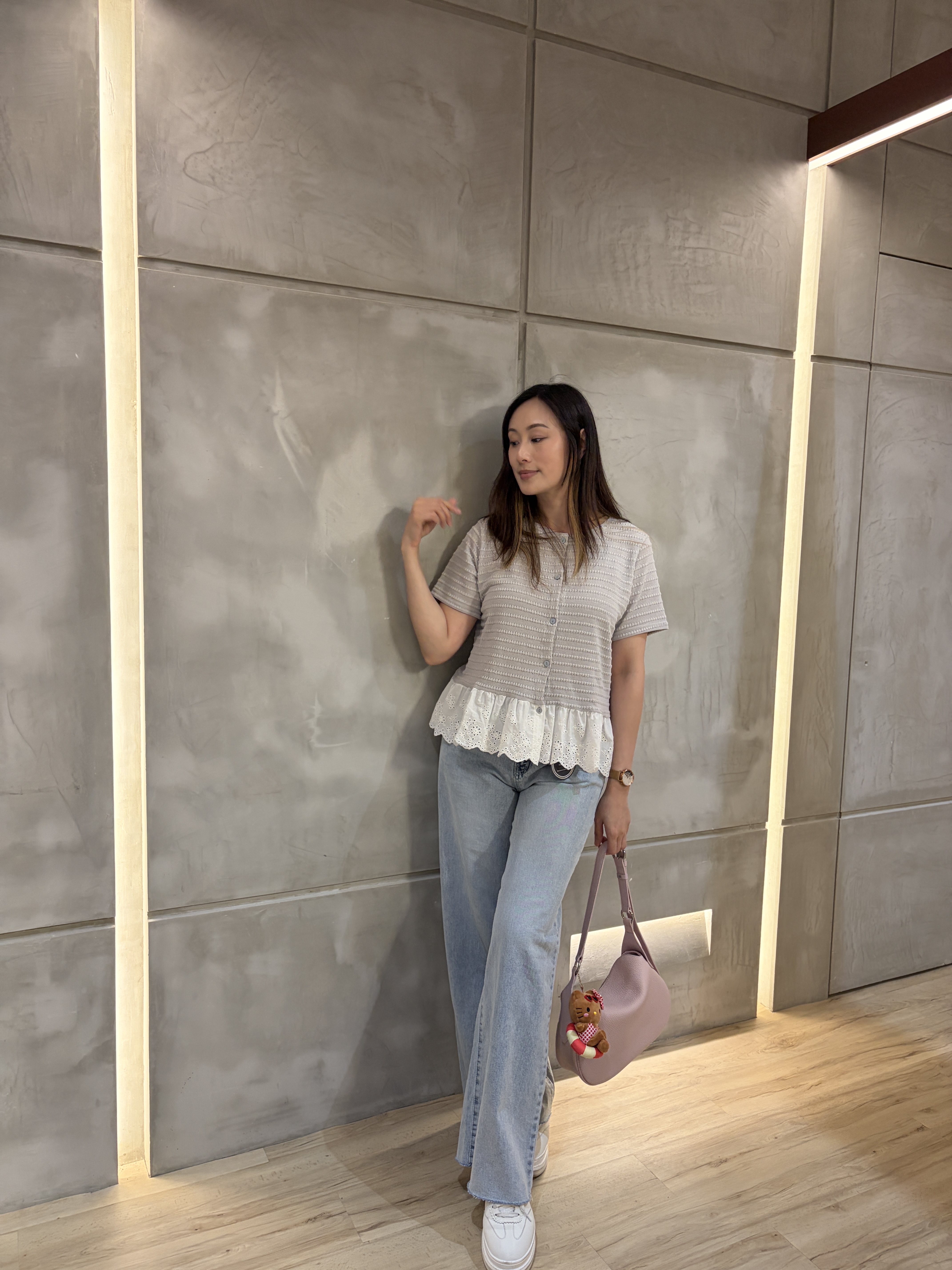 暗紋Ruffles top 