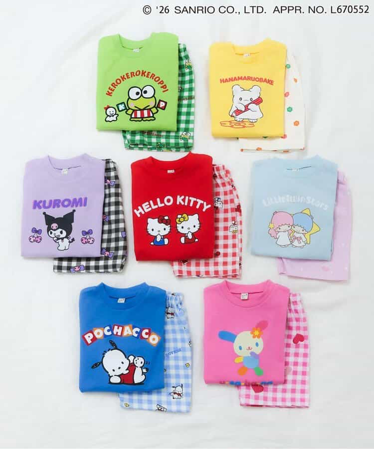 🇯🇵預訂 日本直送🇯🇵Apres les cours x Sanrio系列七色人物印花清涼觸感短袖家居服上下套裝