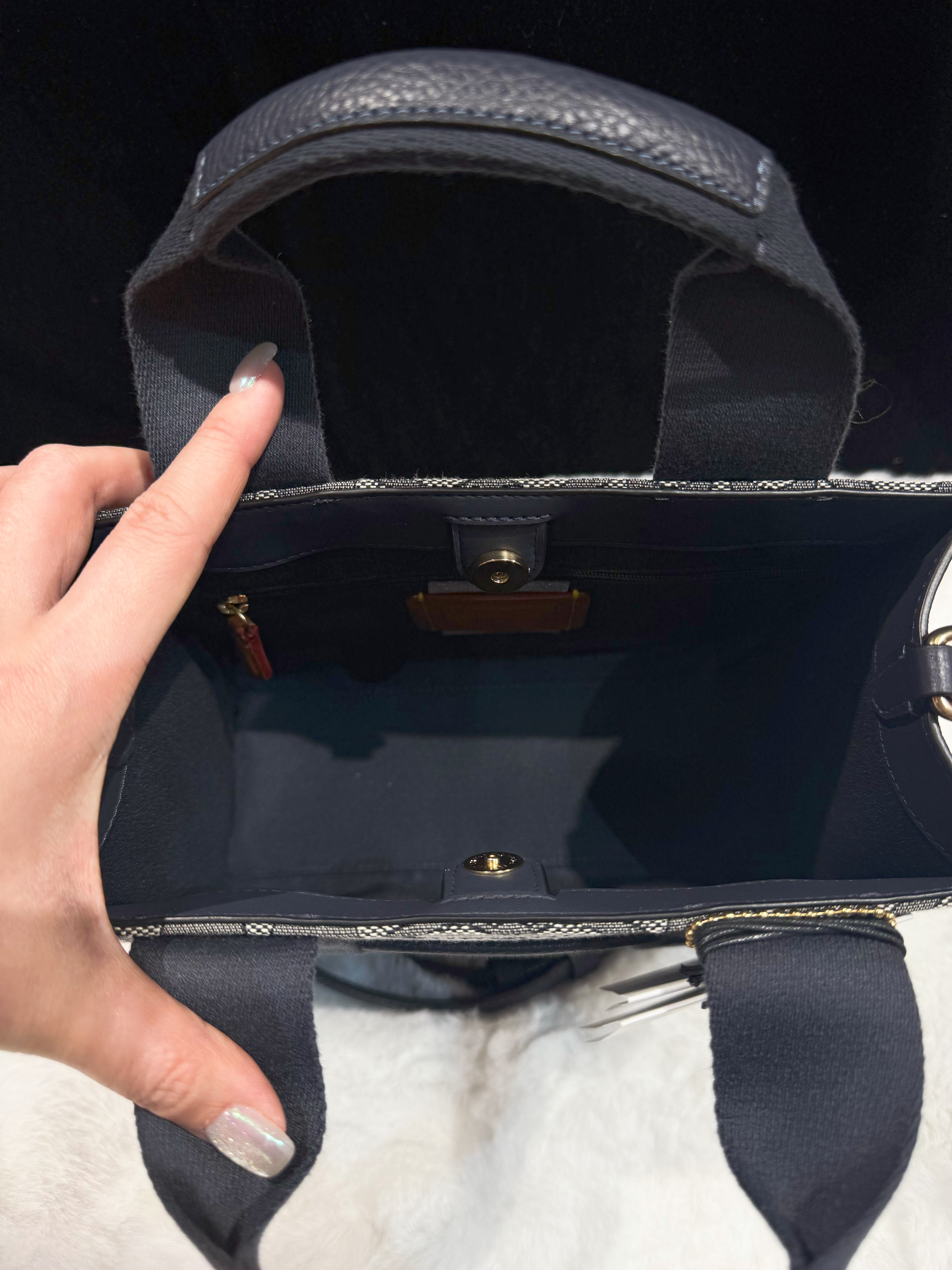 Coach Smith tote canvas/navy/m