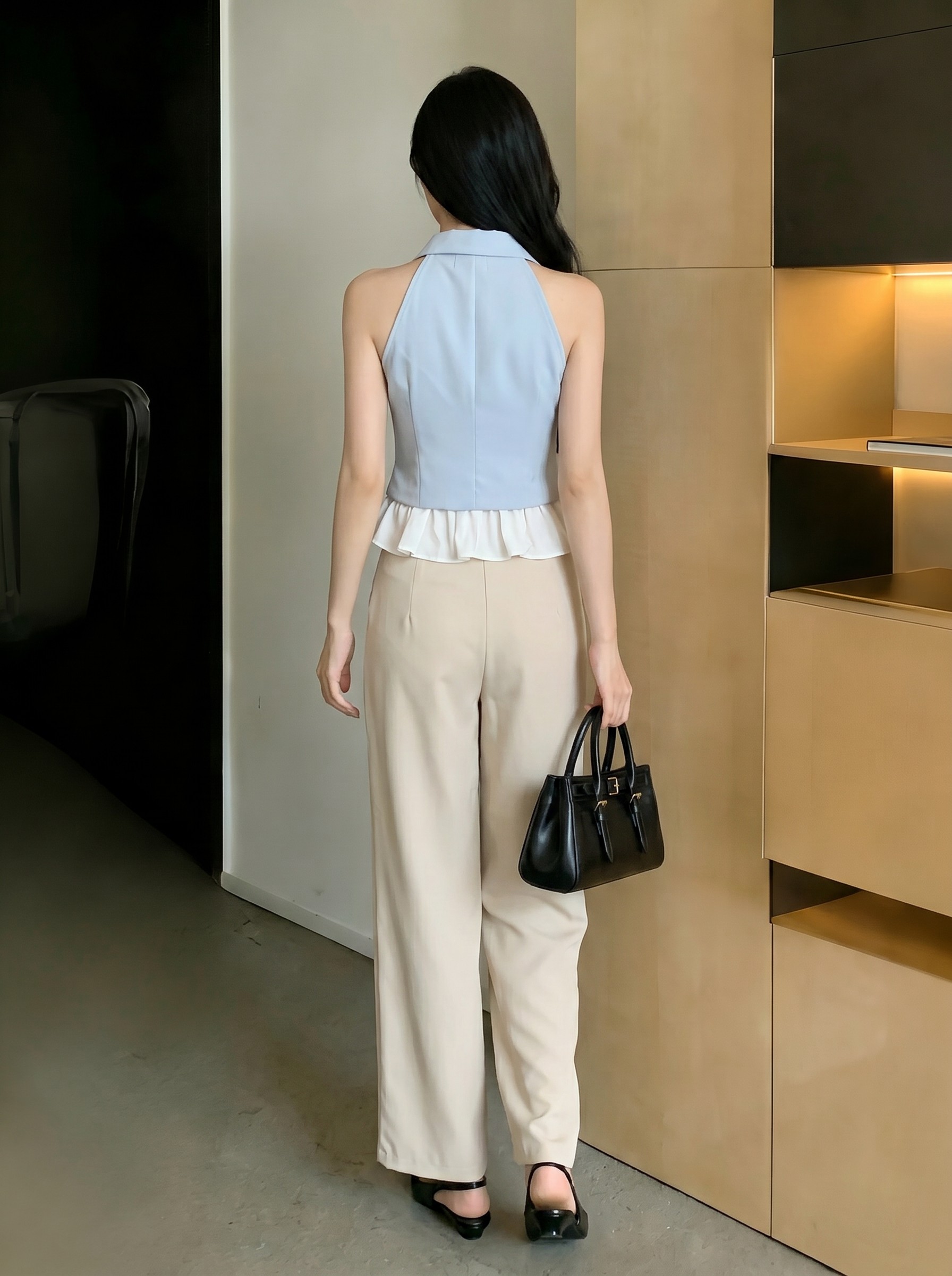 Elegant Edge Vest Top M203