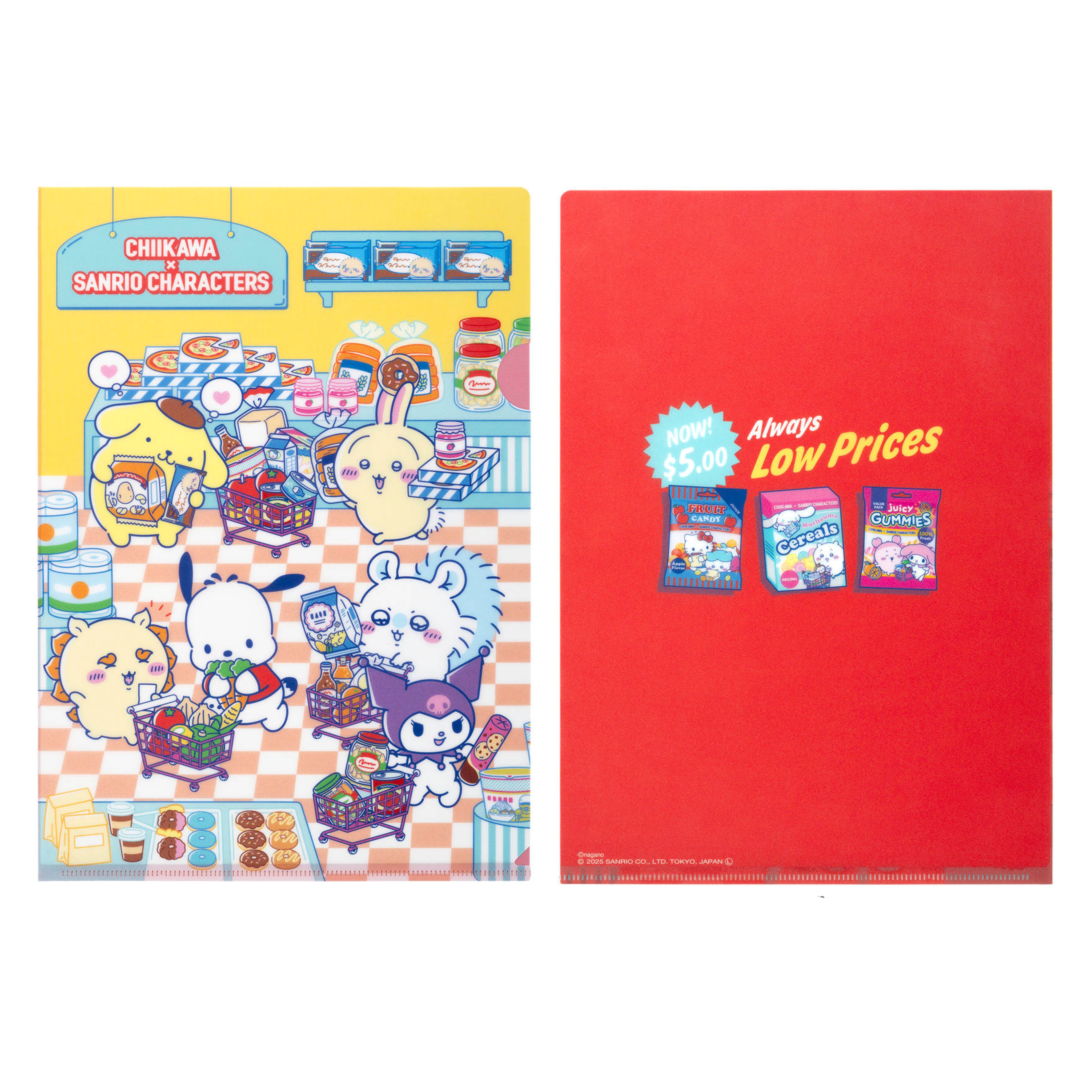 日本 Chiikawa x Sanrio characters A4 File