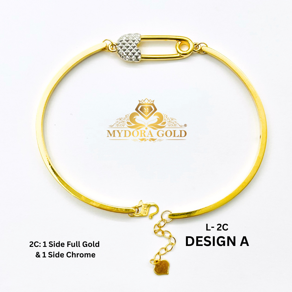 MYDORA Gelang Fashion Safety Pin Series l EMAS 916/22K