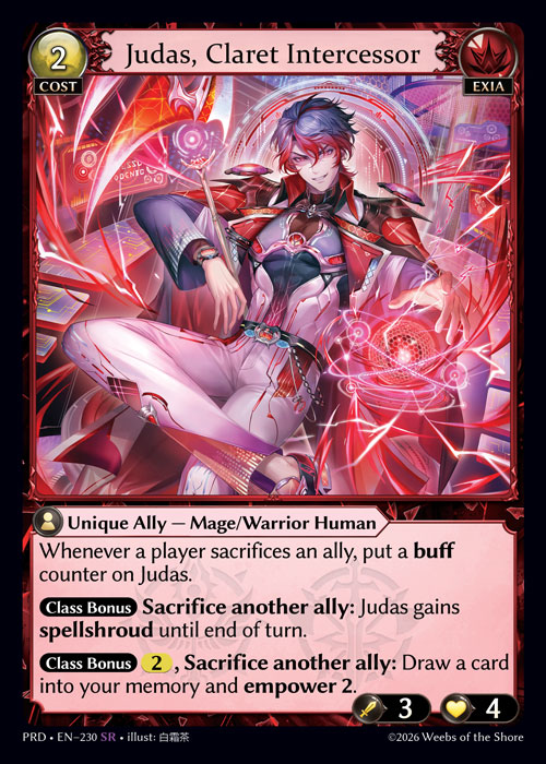Judas, Claret Intercessor / PRD-230 (SR)