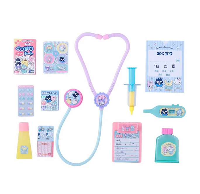 Sanrio角色 醫生套裝 知育玩具 角色扮演 (適合 3 歲及以上兒童) 平行進口