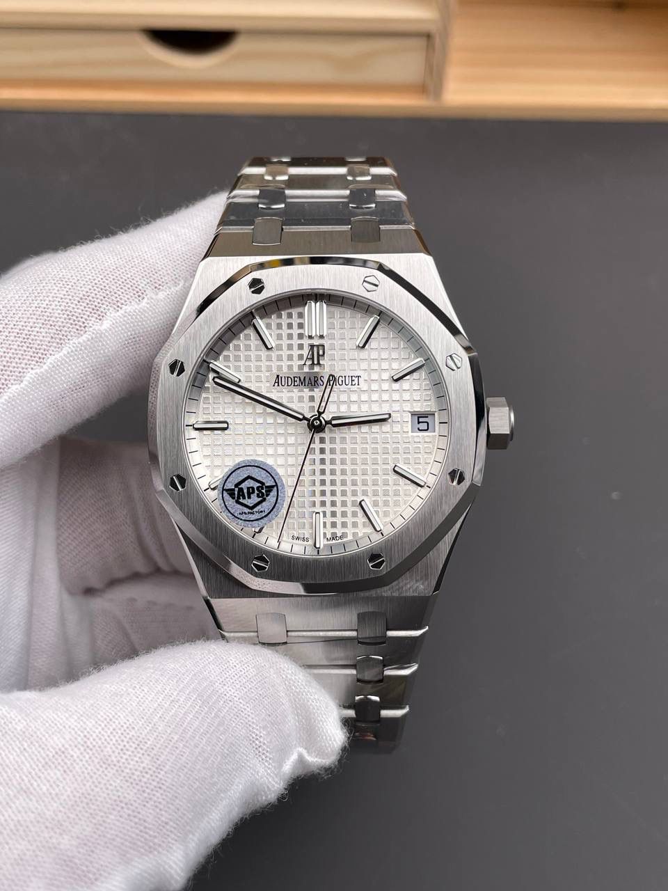 🚀爱彼皇家橡树15500 白/41mm/4302机💯