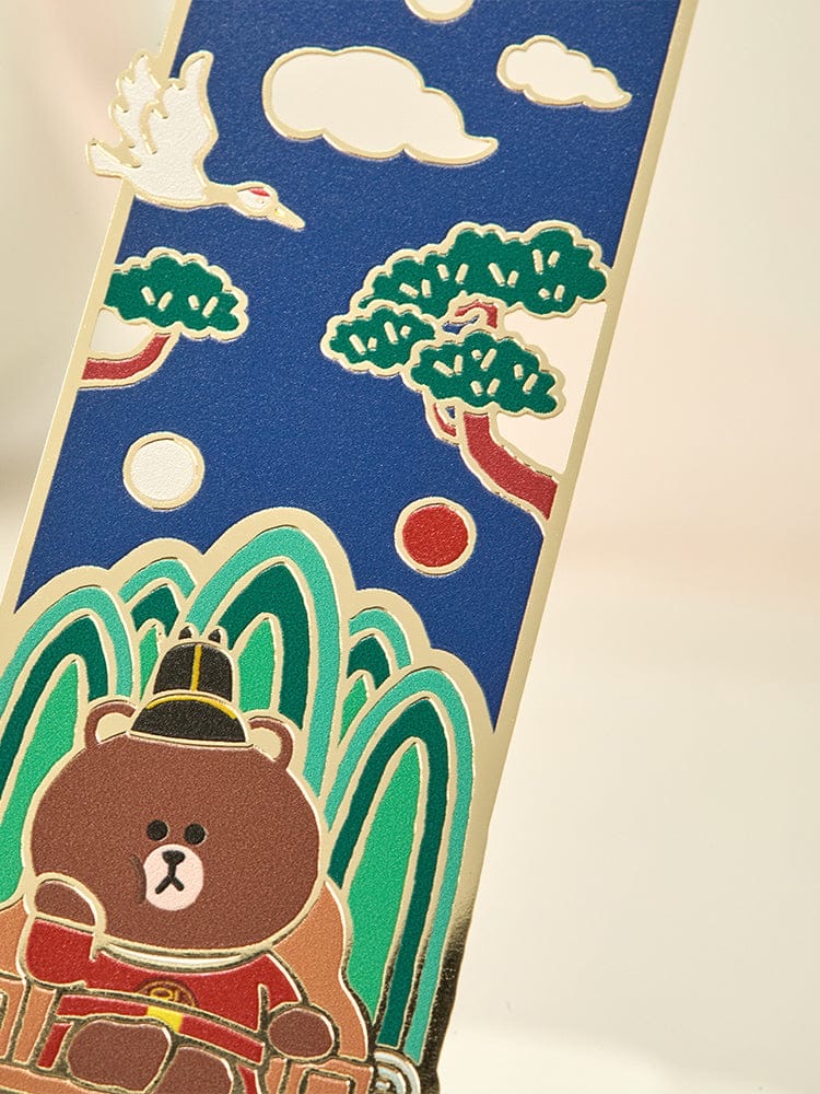 📦訂購 韓國代購 Line Friends K-SOUVENIR BROWN KING METAL BOOKMARK 熊大金屬書籤