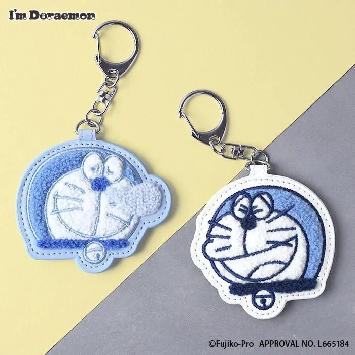[訂購] 多啦A夢鎖匙扣 毛絨絨 (訓教 / 笑呵呵圖案)