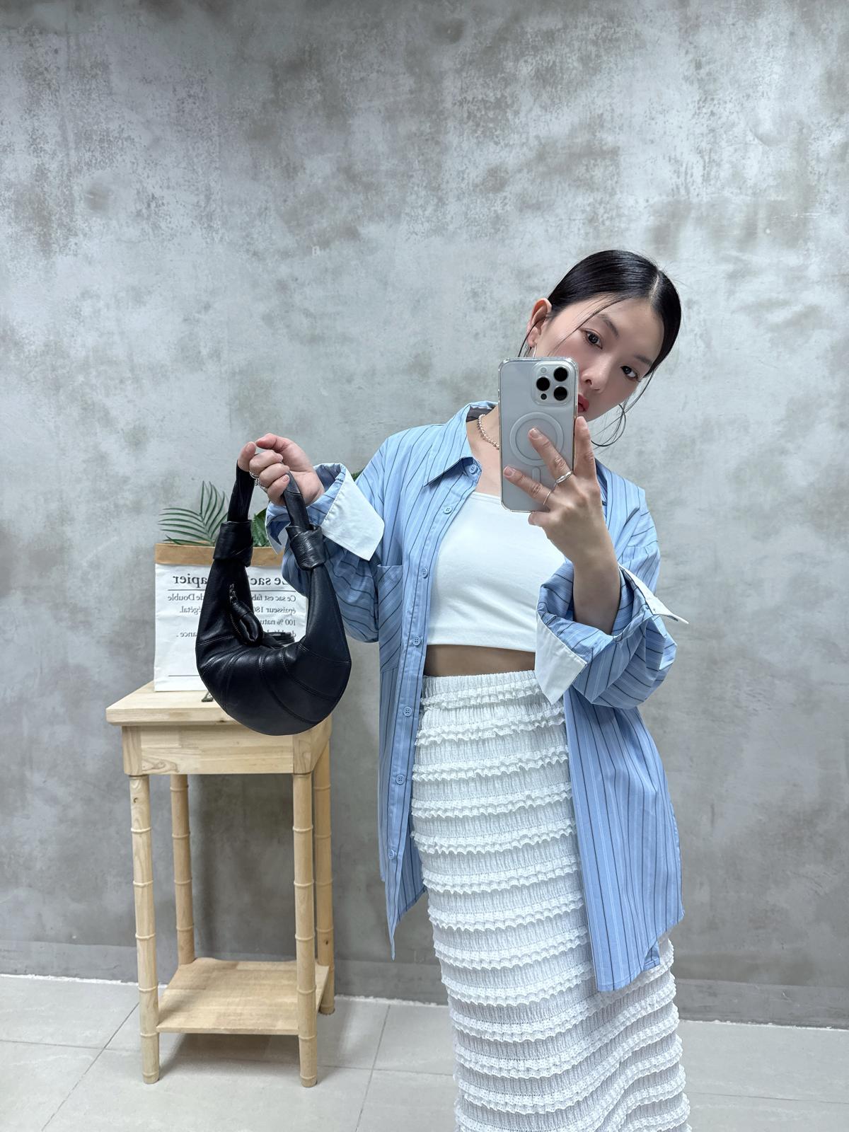 D09 拼袖條子恤衫