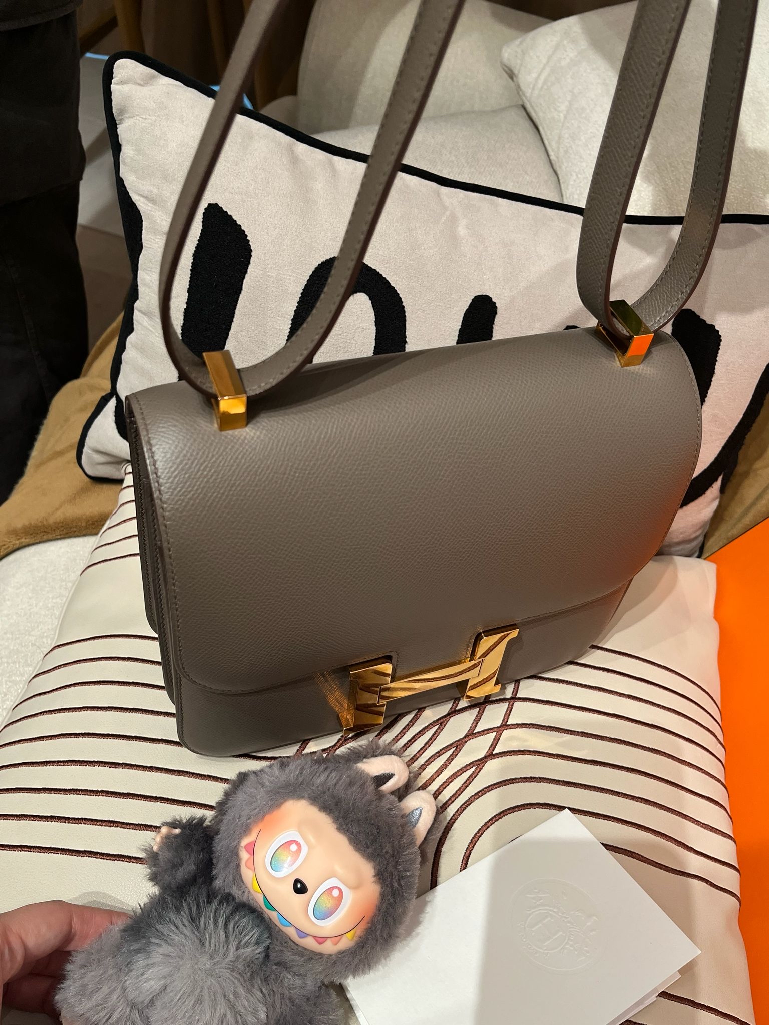 Hermes constance 24,STAMP D,ETAIN,100%Authentic, 98% new  ✅專門店收據✅Dust bag✅Box