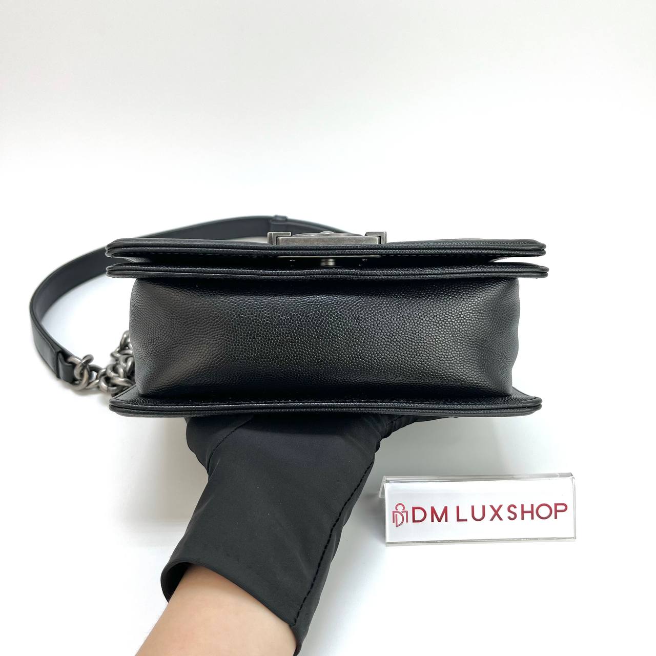 Chanel Black Caviar Boy Small SHW (Serial 26, Y: 2019)