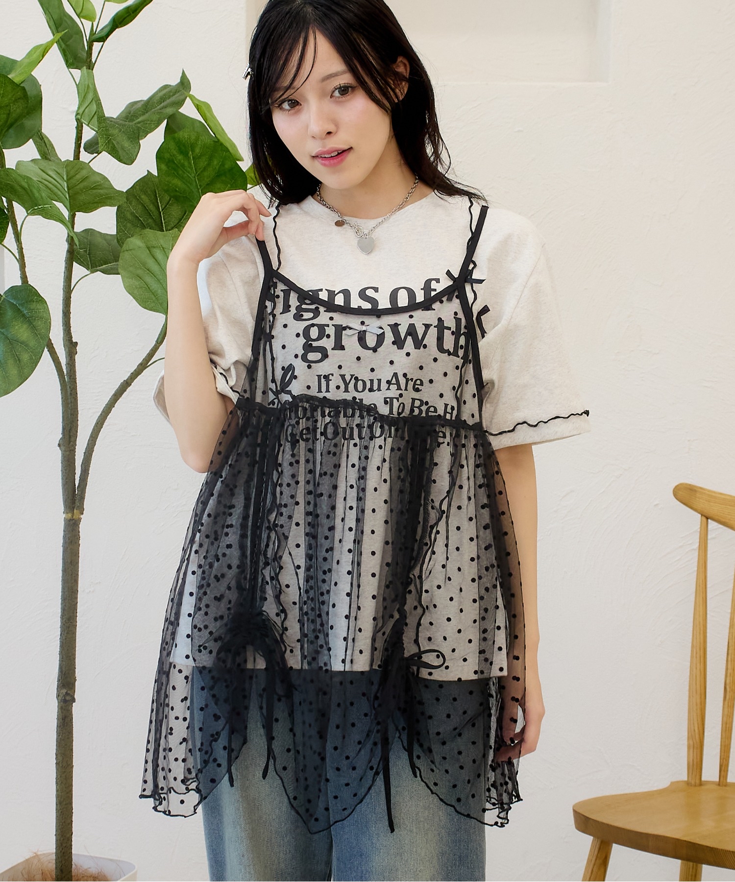 抽繩蝴蝶結吊帶【JOT005】