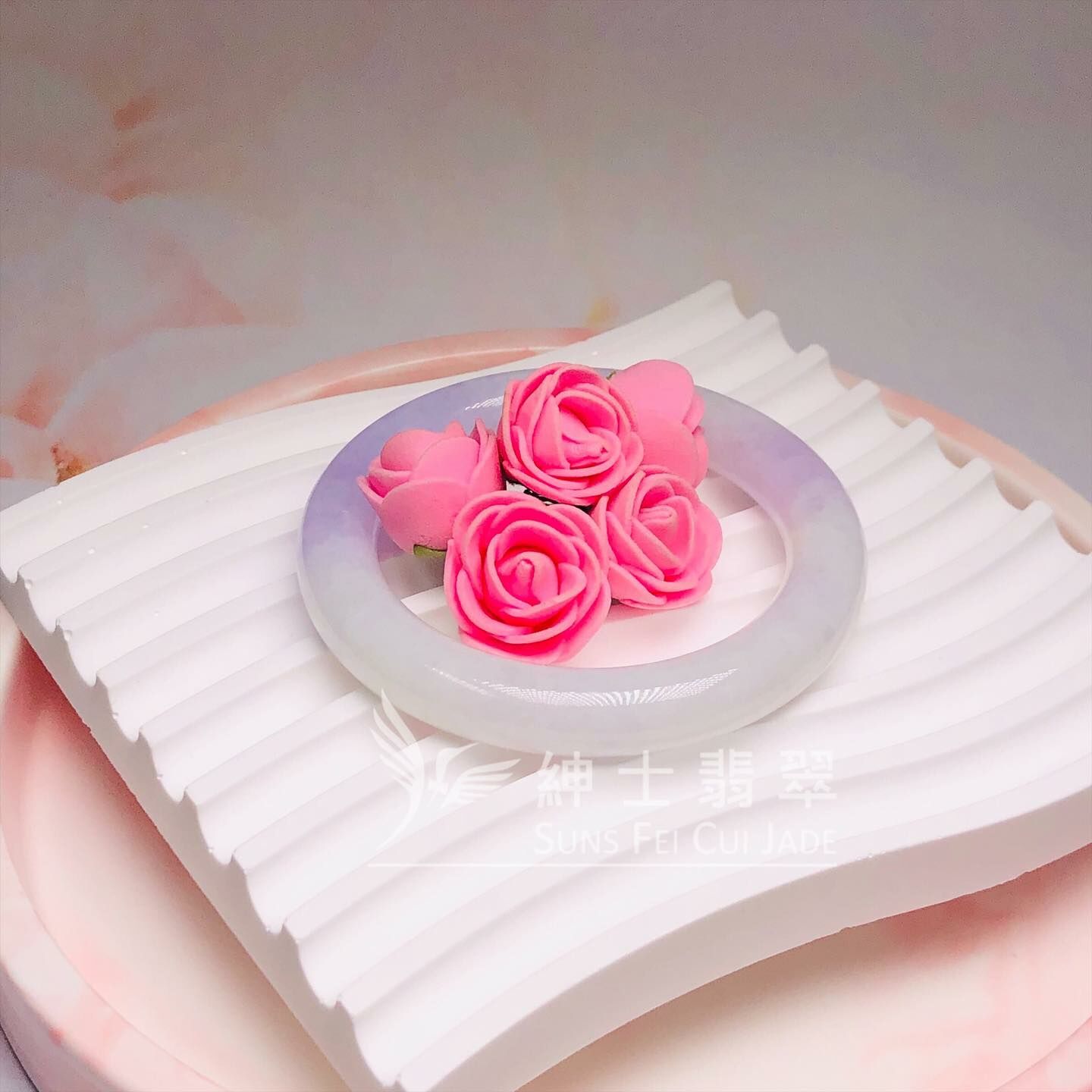 冰藍紫圓鐲54.8mm