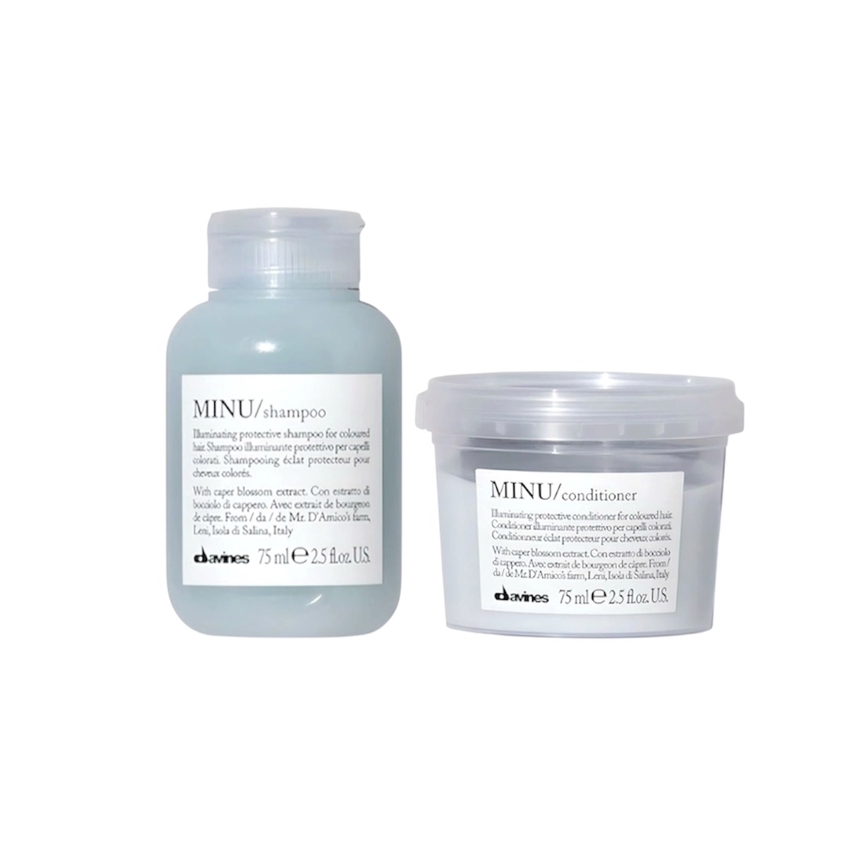 Davines MINU Shampoo+Conditioner 亮色洗護旅行套裝 75ml+75ml