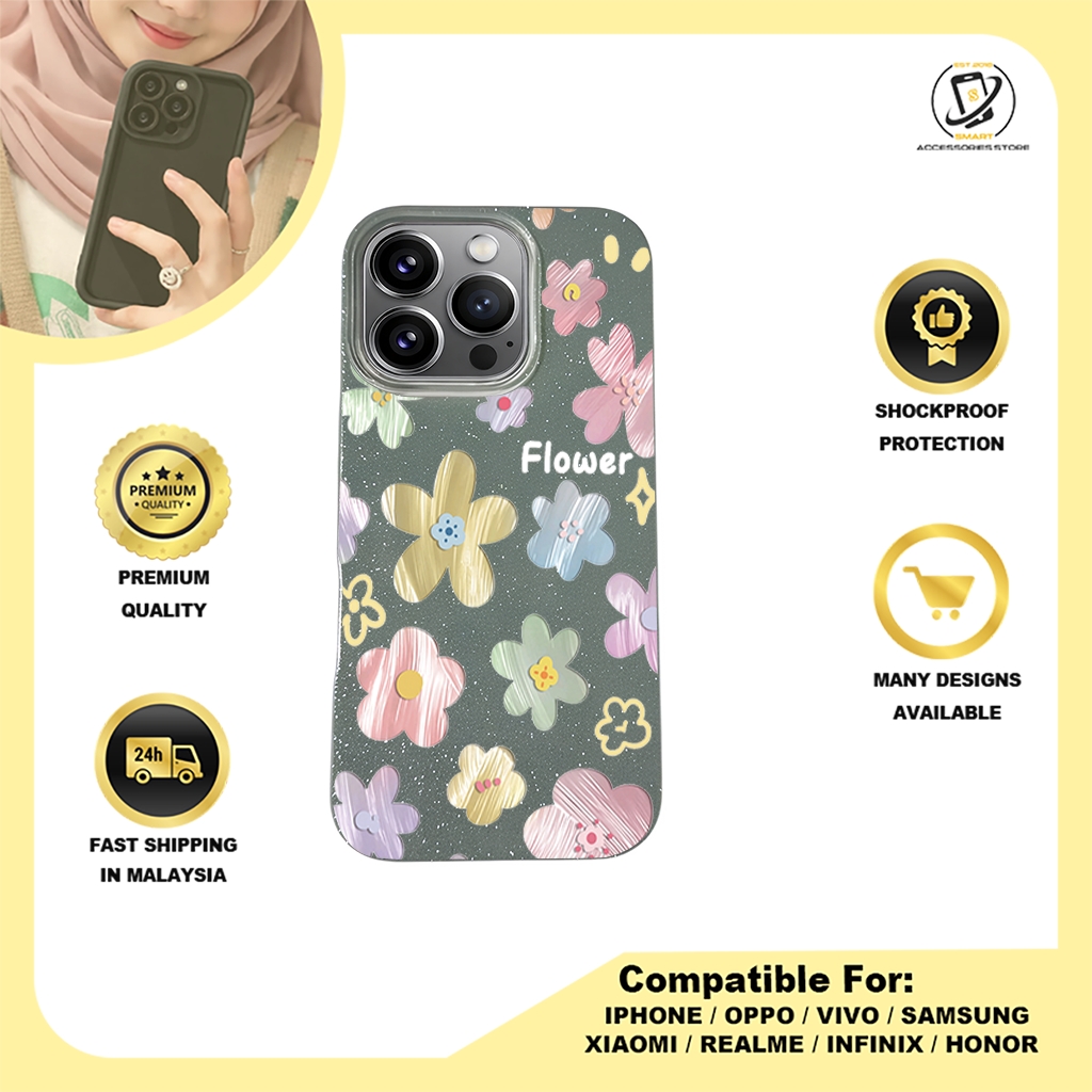 BLING CASE PHONE FOR IPHONE - DESIGN FLOWER T