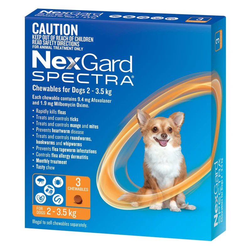 NexGard SPECTRA全方位驅蟲咀嚼片 (3粒裝)