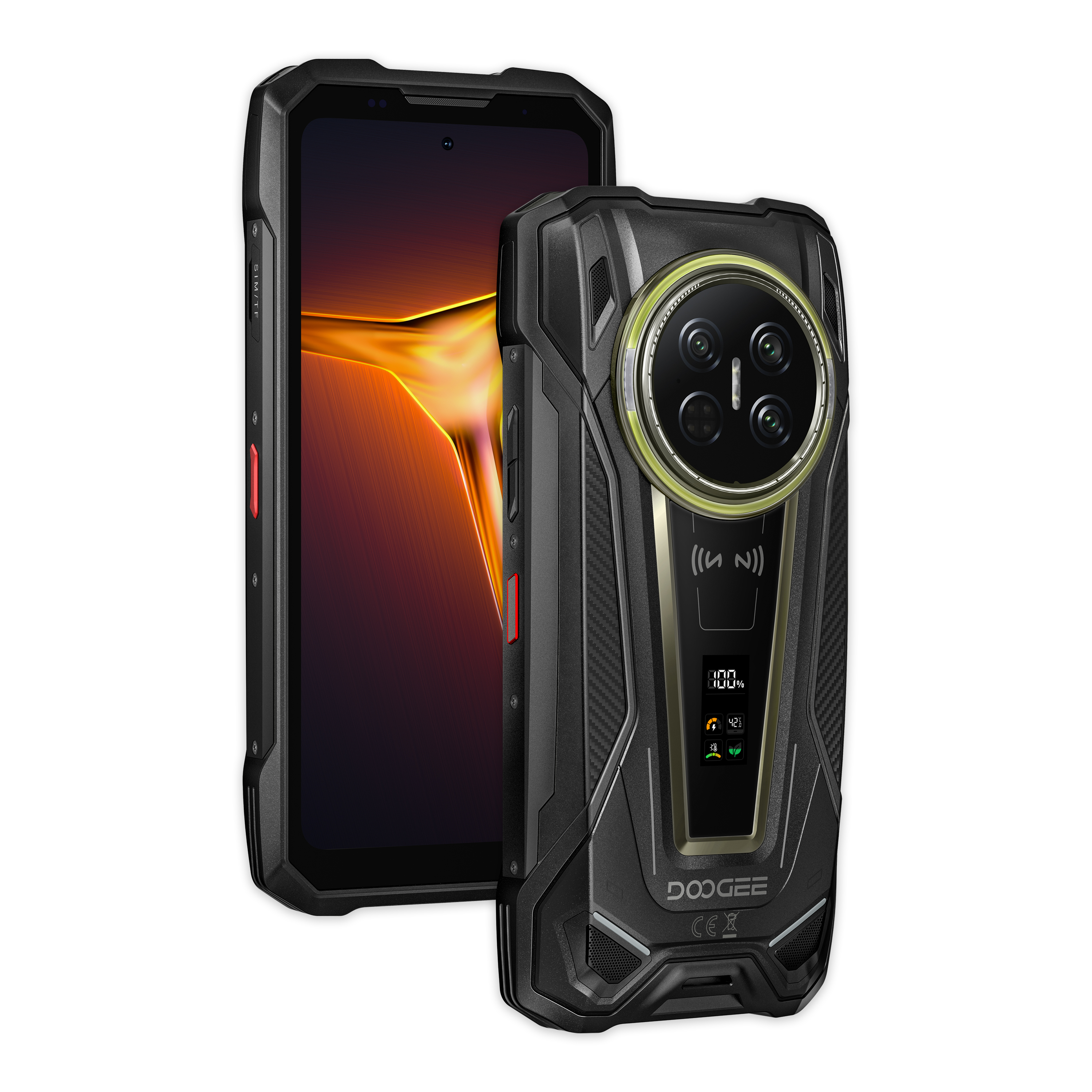 DOOGEE V Max 2 5G | 16GB/512GB 6.78吋 120Hz 1.05吋背屏 22000mAh 33W反充 夜視 露營燈 警示燈 RGB燈效 雙喇叭 即時對講功能 WiFi6E 雙頻GPS 三卡槽 AI工具 三防手機 Rugged Phone