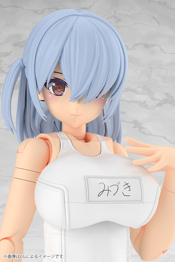 (預訂訂金 $100) (總價 $253) 壽屋 Kotobukiya FRAME ARMS GIRL 美月 Mizuki School Swimsuits White Ver. 模型 (KO08633) (行版)
