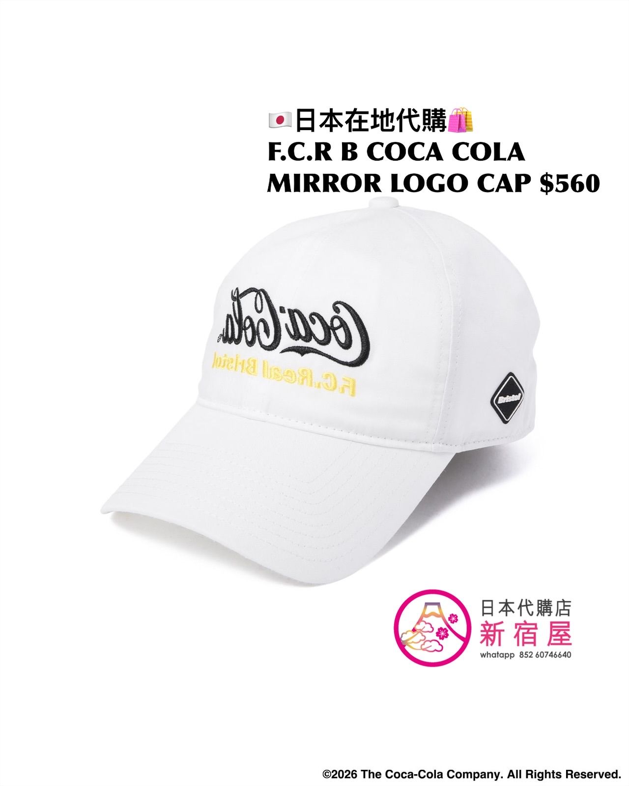 F.C.REAL BRISTOL x COCA COLA MIRROR LOGO CAP