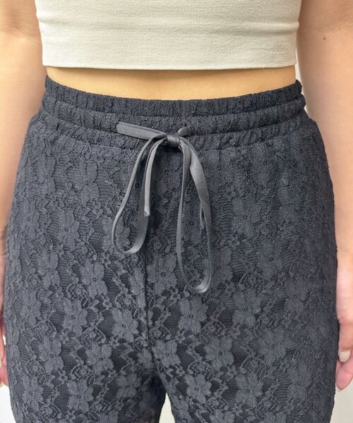 Lace喇叭層疊荷葉邊褲【JP011】