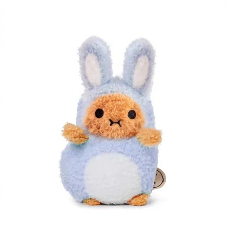 【英國】Noodoll Blue Bunny Ricespud Mini Sitting Plush Toy