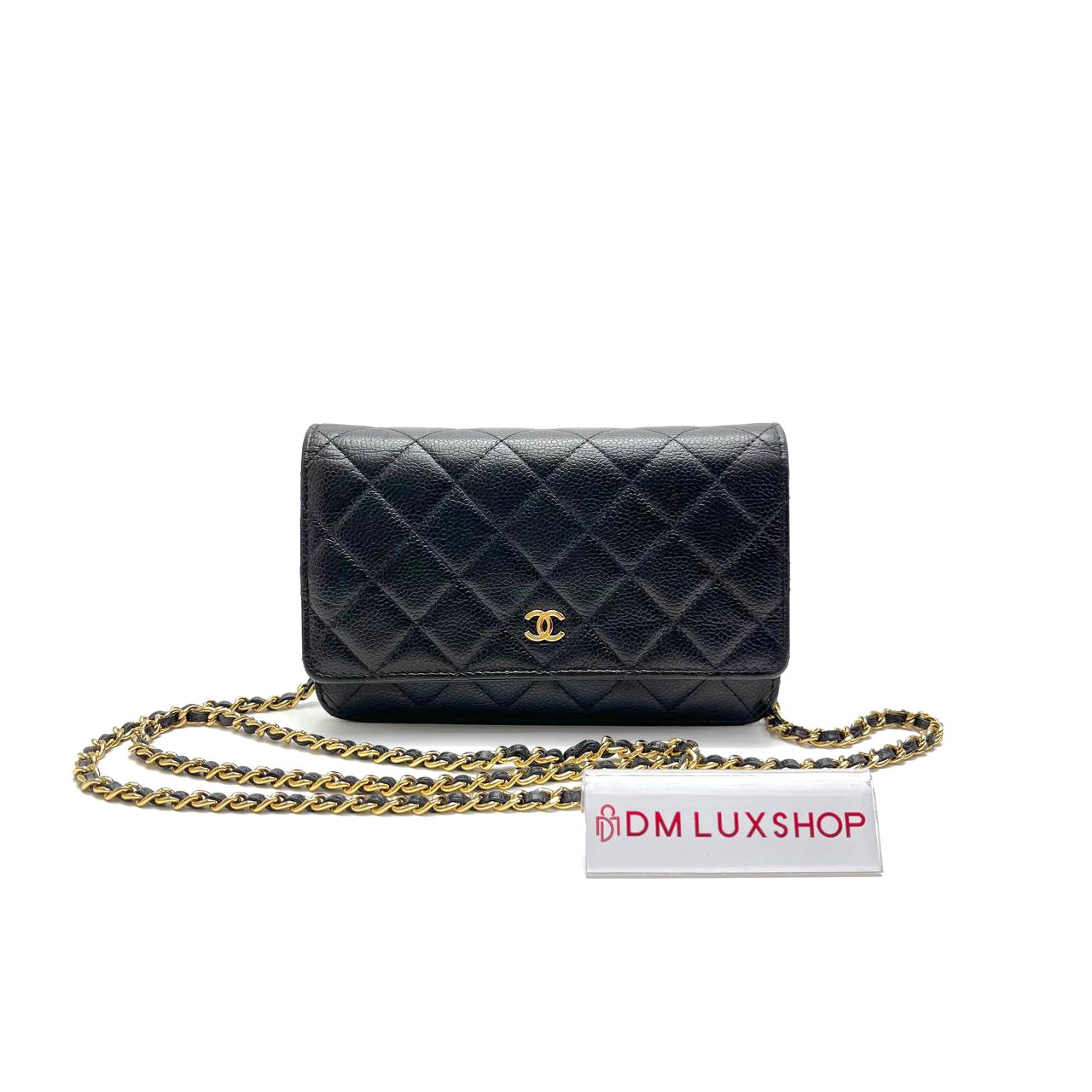 Chanel Black Caviar Classic WOC GHW (Serial 29, Y: 2019)